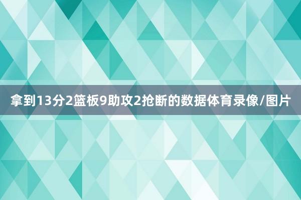 拿到13分2篮板9助攻2抢断的数据体育录像/图片