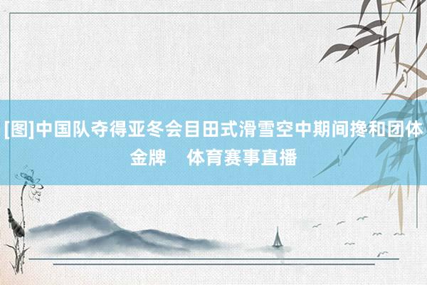 [图]中国队夺得亚冬会目田式滑雪空中期间搀和团体金牌    体育赛事直播