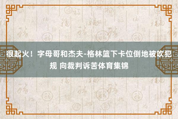 很起火！字母哥和杰夫-格林篮下卡位倒地被吹犯规 向裁判诉苦体育集锦