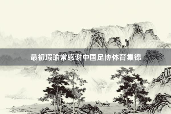 最初瑕瑜常感谢中国足协体育集锦