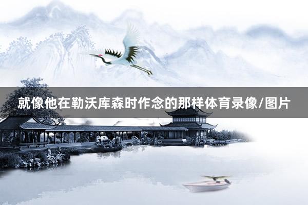 就像他在勒沃库森时作念的那样体育录像/图片