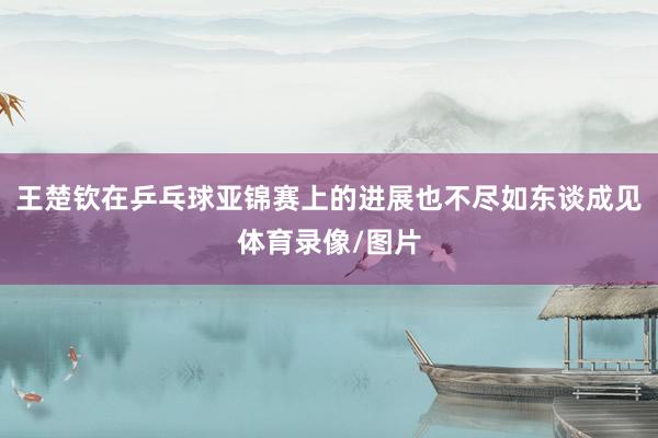 王楚钦在乒乓球亚锦赛上的进展也不尽如东谈成见体育录像/图片
