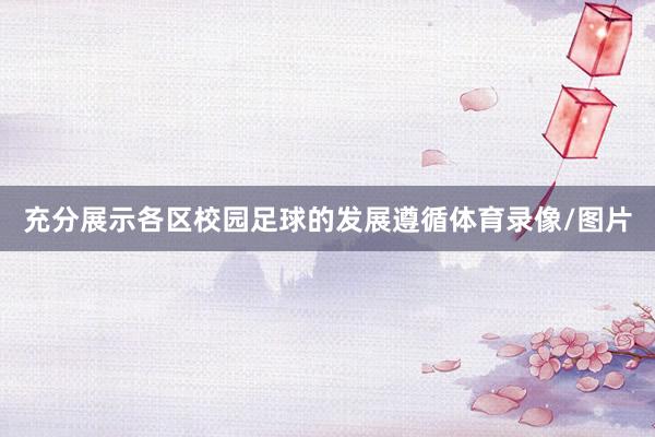 充分展示各区校园足球的发展遵循体育录像/图片