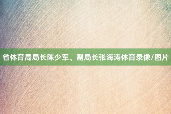 省体育局局长陈少军、副局长张海涛体育录像/图片