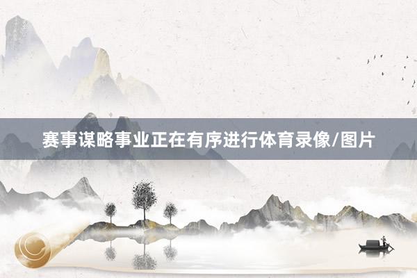 赛事谋略事业正在有序进行体育录像/图片
